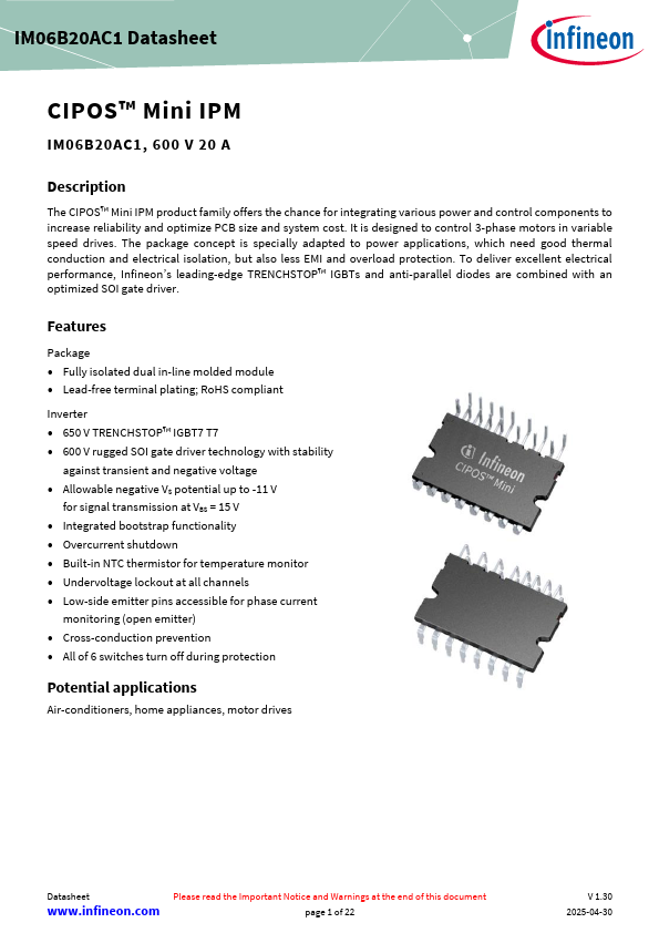 IM06B20AC1 Datasheet Preview