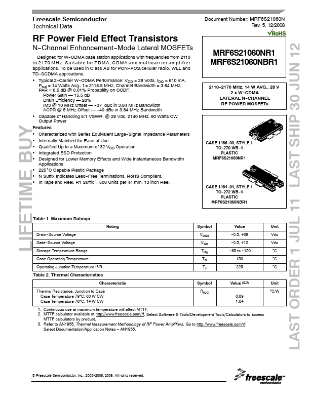 MRF6S21060NR1