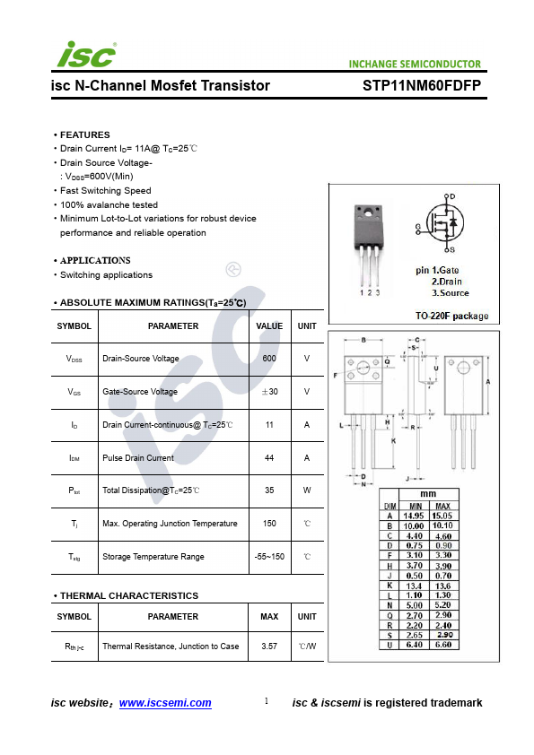 STP11NM60FDFP