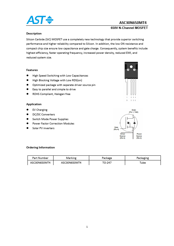 ASC30N650MT4 Datasheet Preview