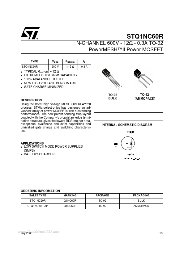 STQ1NC60R