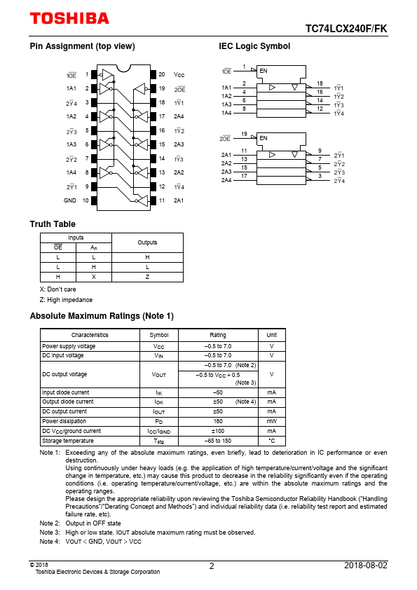 TC74LCX240F