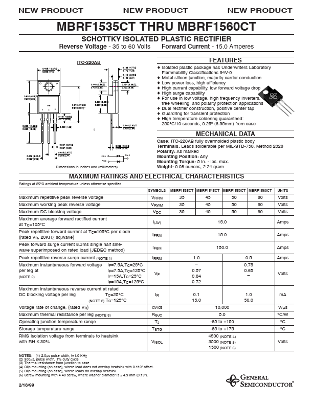 MBRF1550CT Datasheet Preview
