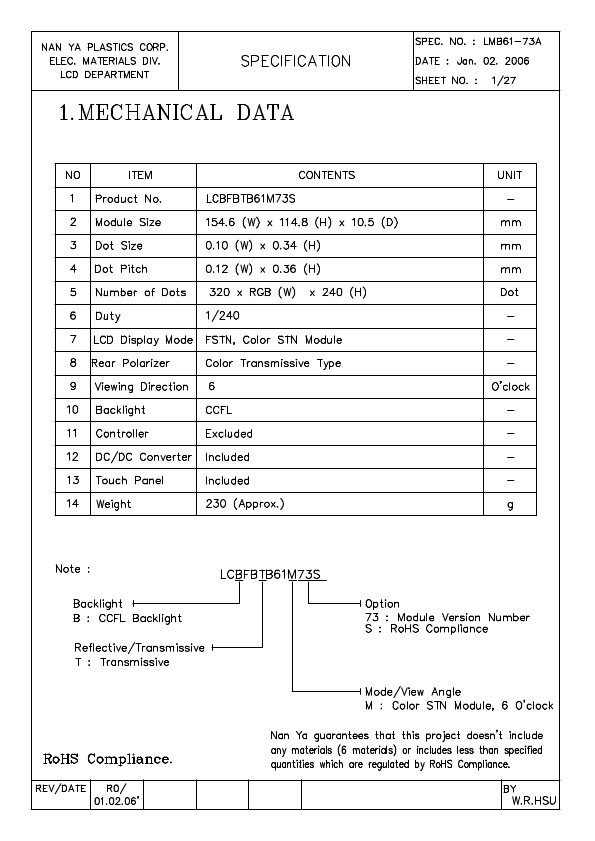 LCBFBTB61M73S