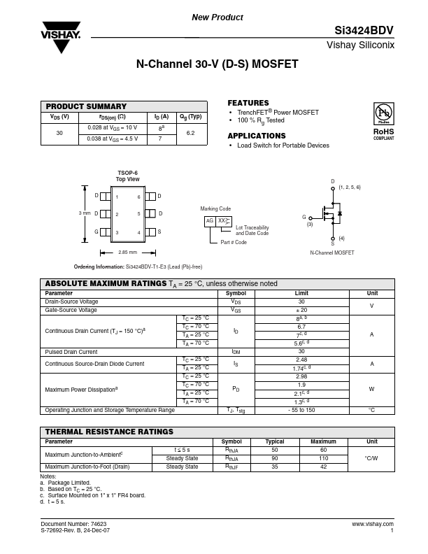 SI3424BDV