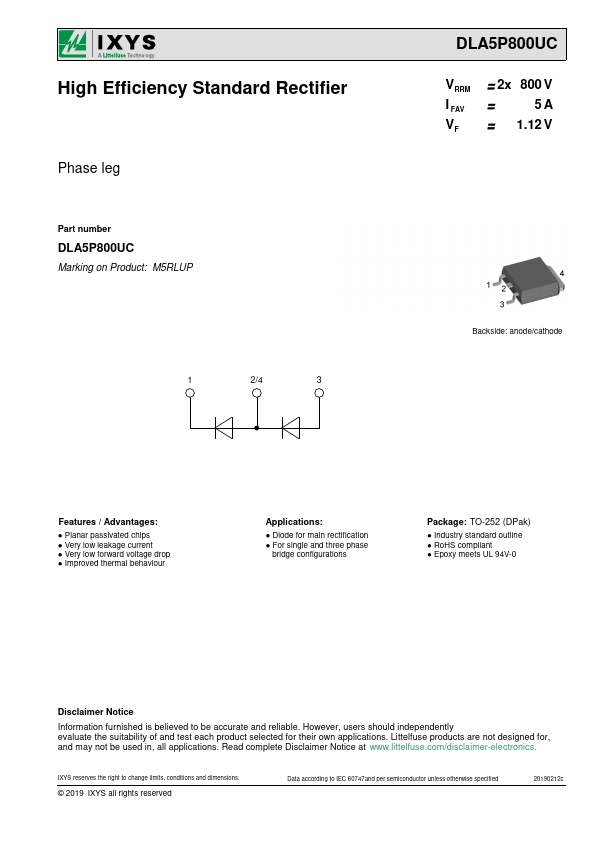 DLA5P800UC Datasheet Preview