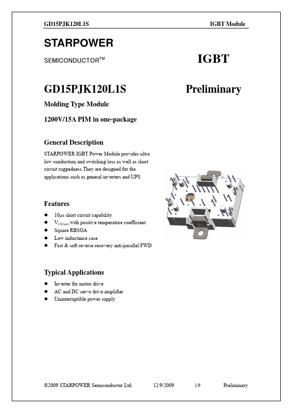 GD15PJK120L1S Datasheet Preview