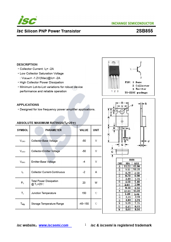 2SB855