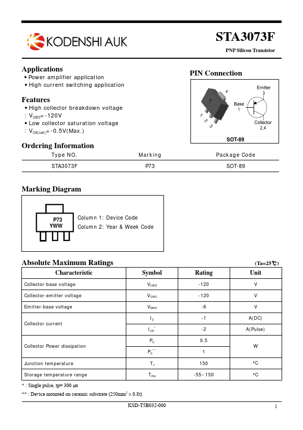 STA3073F