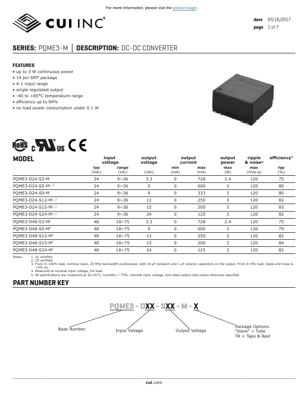 PQME3-D48-S5-M