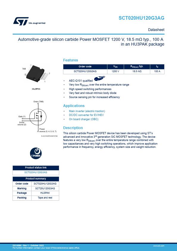 SCT020HU120G3AG