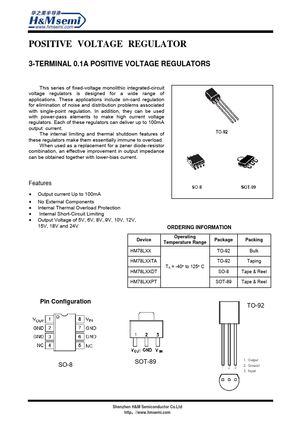 HM78L06 Datasheet Preview