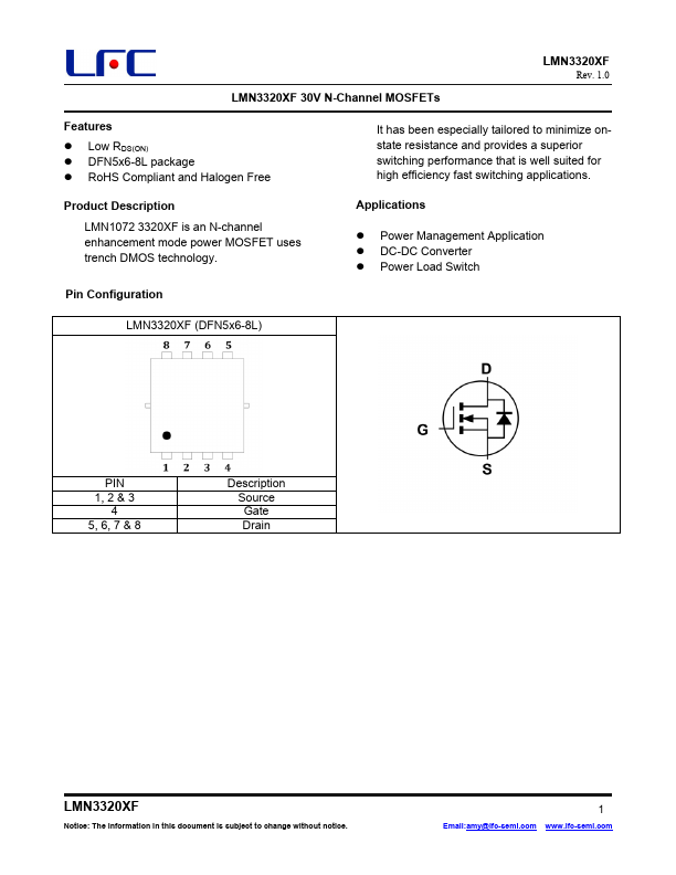 LMN3320XF Datasheet Preview