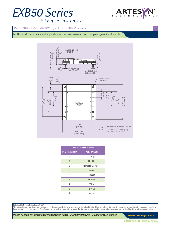 EXB50-48D05-3V3-RJ