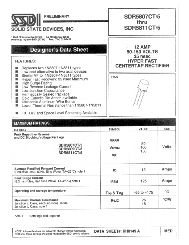 SDR5809CT-5