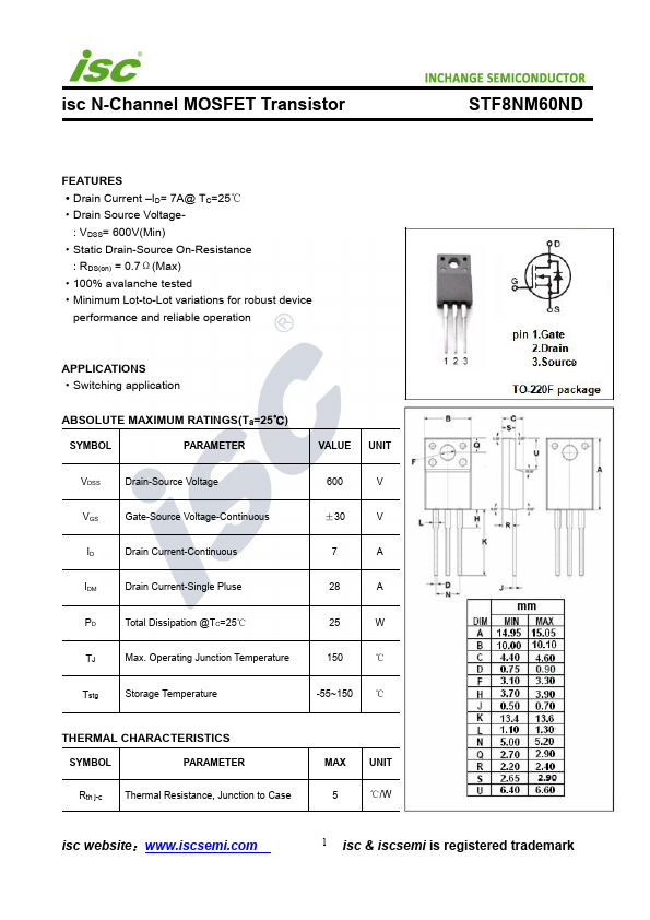 STF8NM60ND