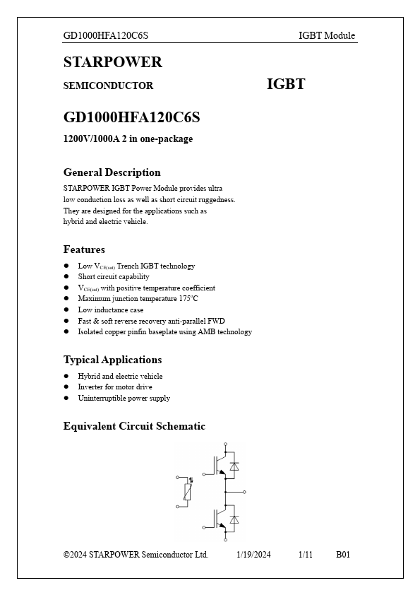GD1000HFA120C6S Datasheet Preview