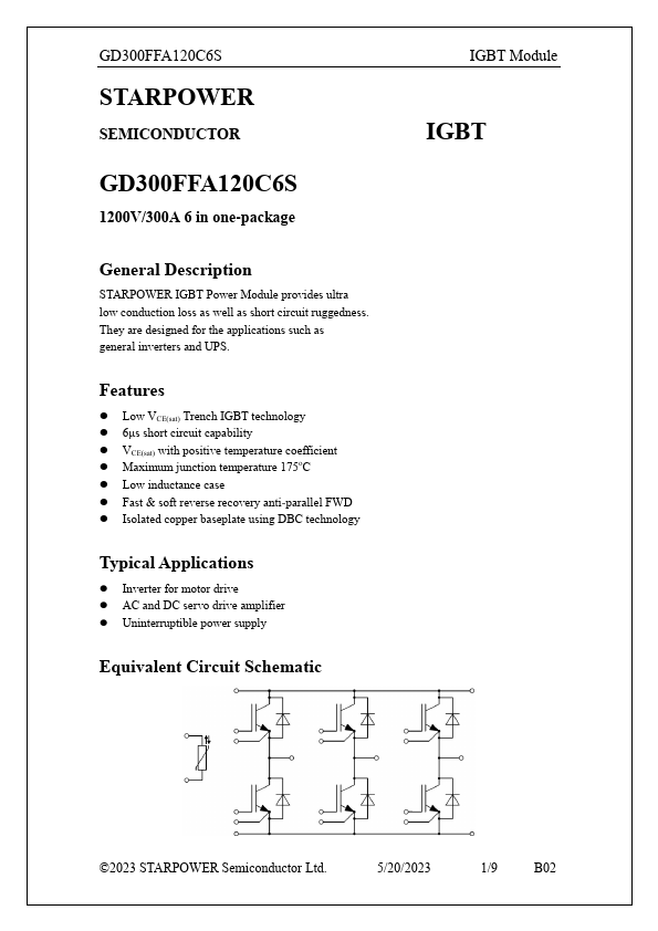 GD300FFA120C6S Datasheet Preview