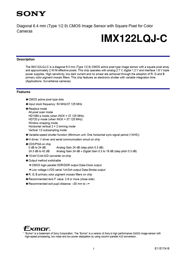 IMX122LQJ-C