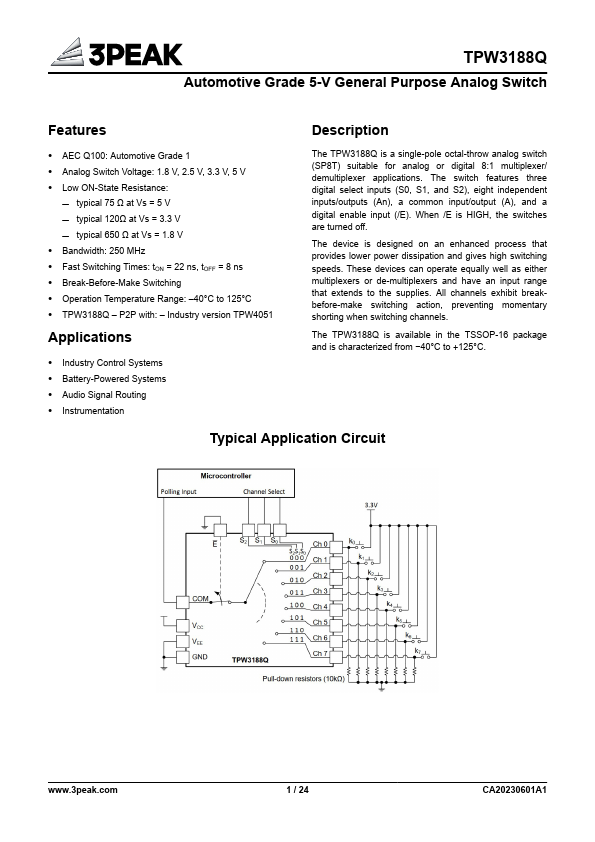 TPW3188Q Datasheet Preview