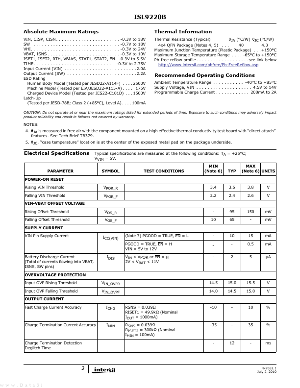 ISL9220B