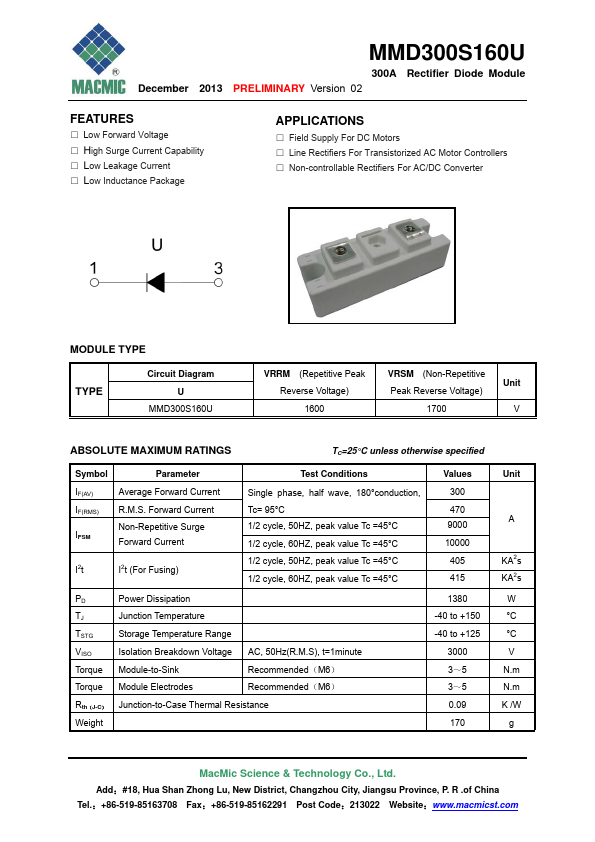 MMD300S160U