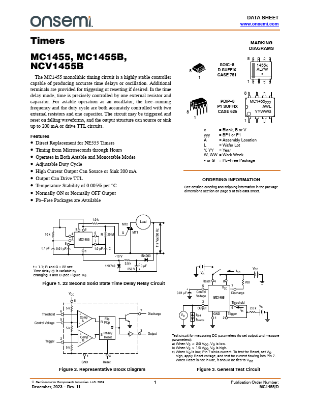 MC1455 Datasheet Preview