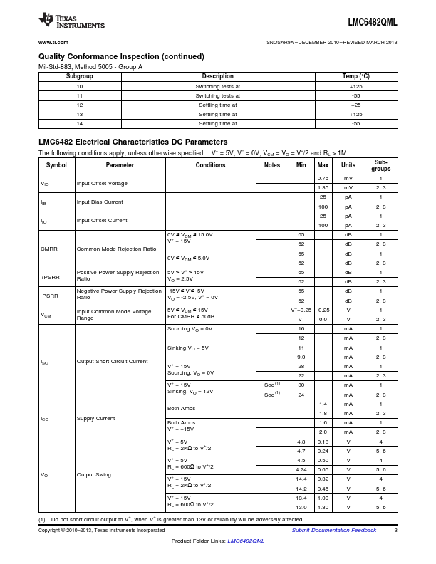 LMC6482QML