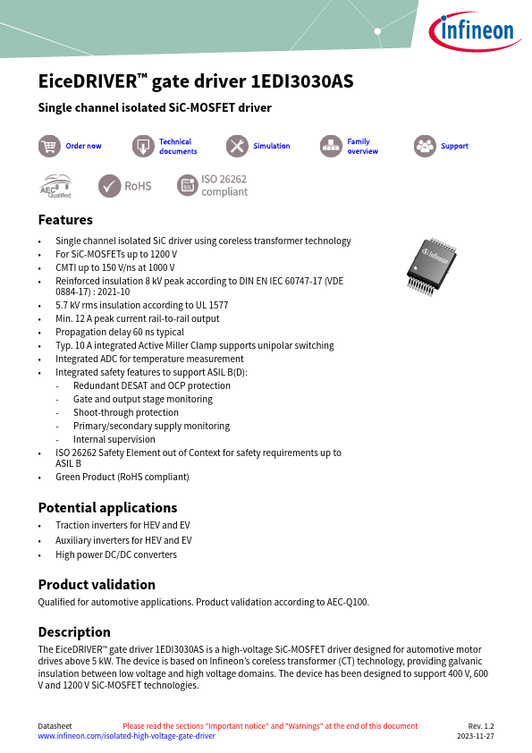 1EDI3030AS Datasheet Preview