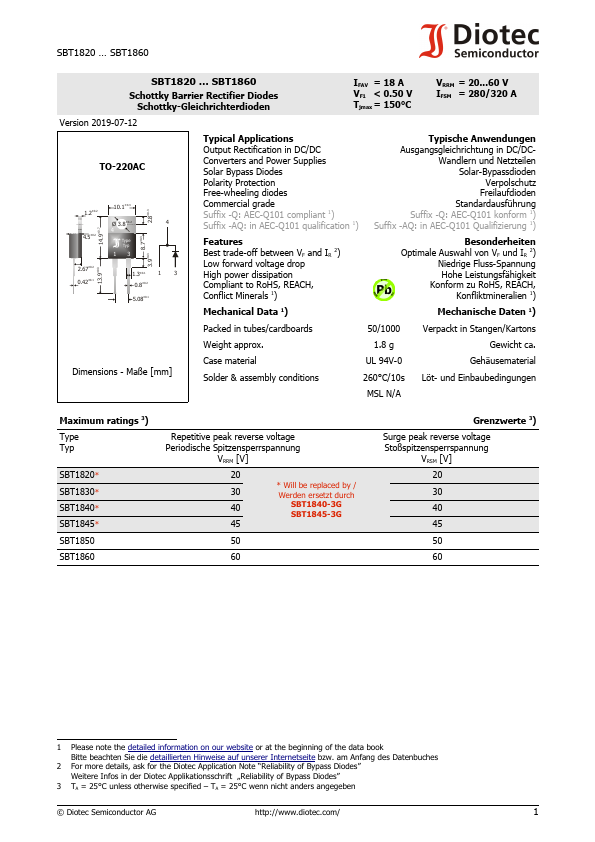 SBT1820 Datasheet Preview