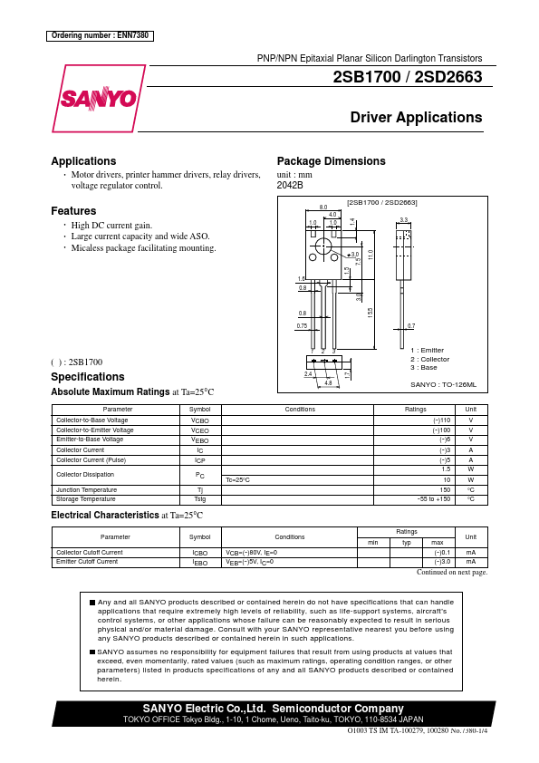 2SB1700