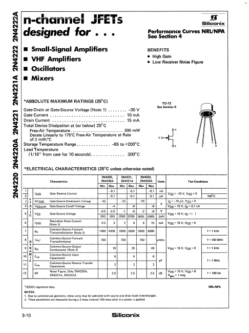 2N4222A