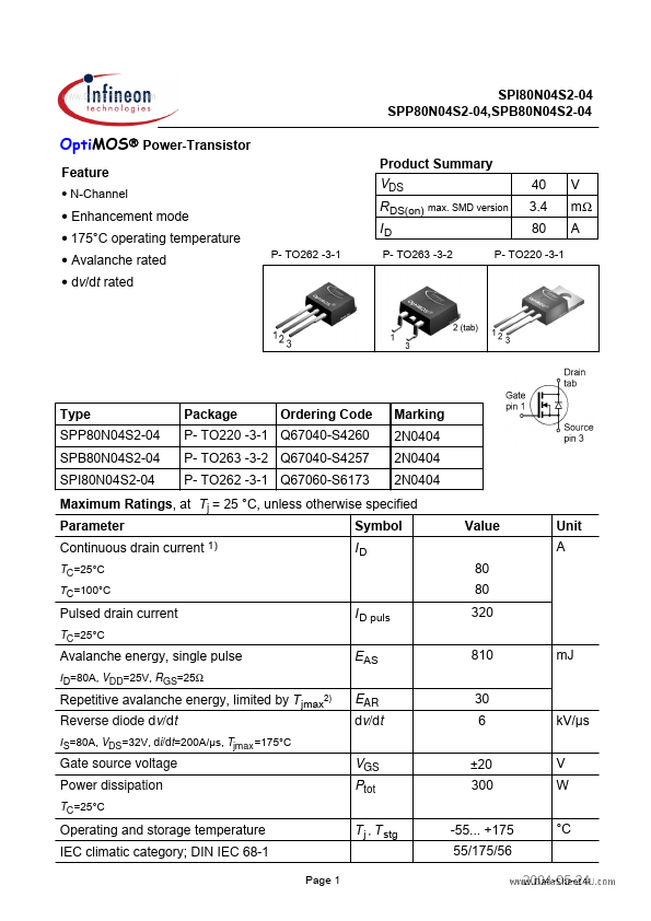 SPI80N04S2-04