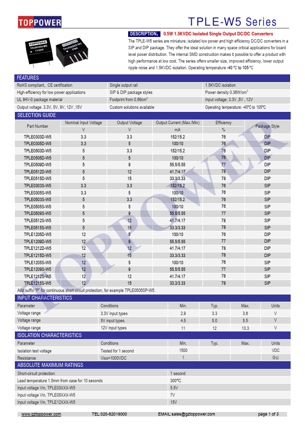 TPLE1212D-W5