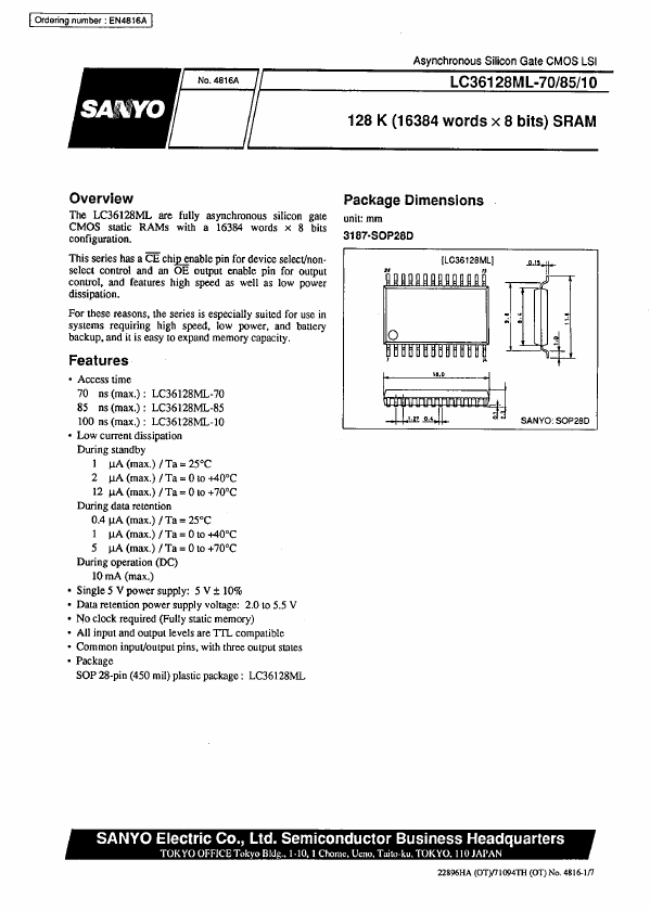 LC36128ML-85