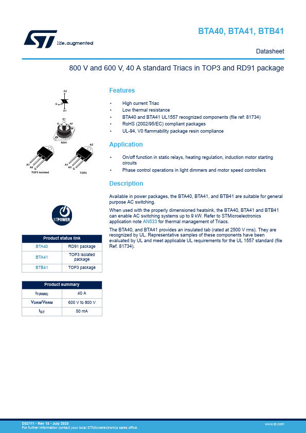 BTA40-400B