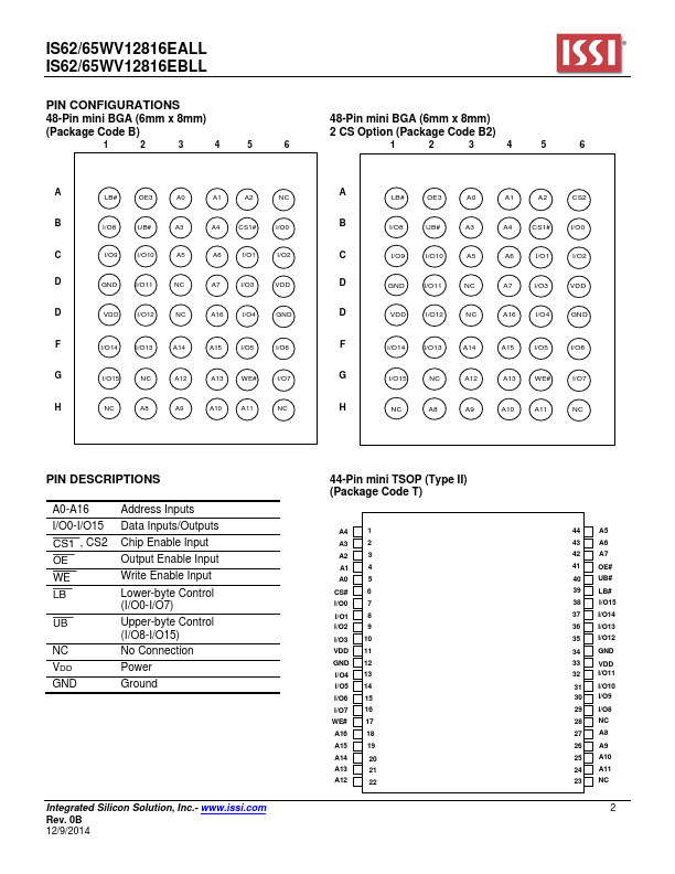 IS65WV12816EBLL