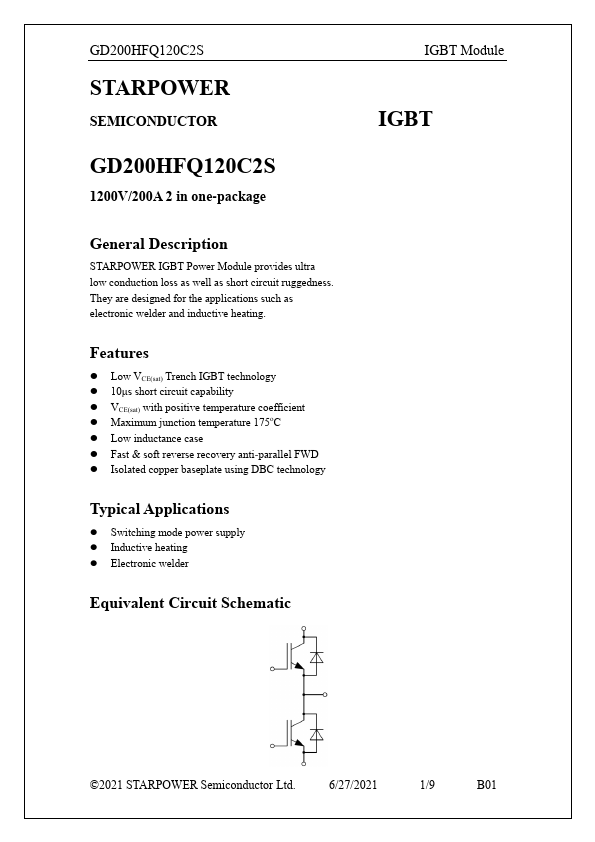GD200HFQ120C2S Datasheet Preview