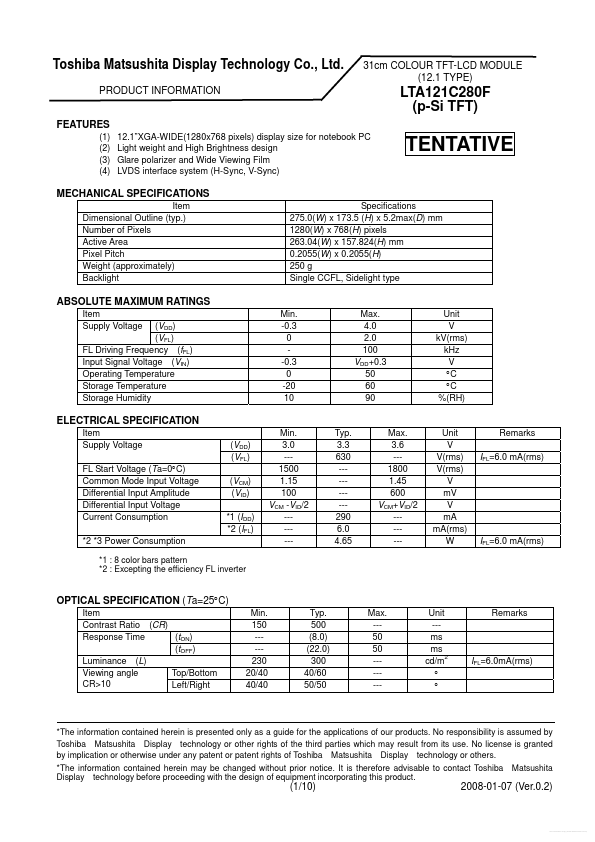 LTA121C280F