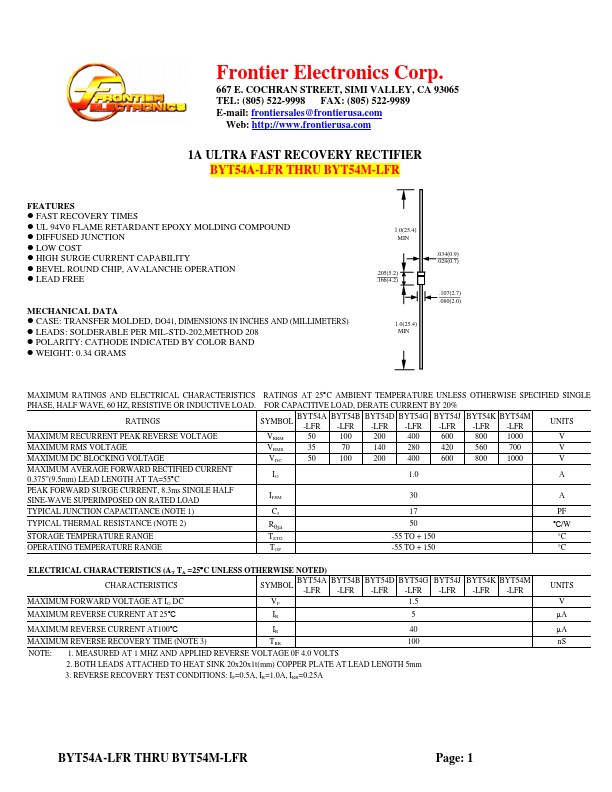 BYT54A-LFR