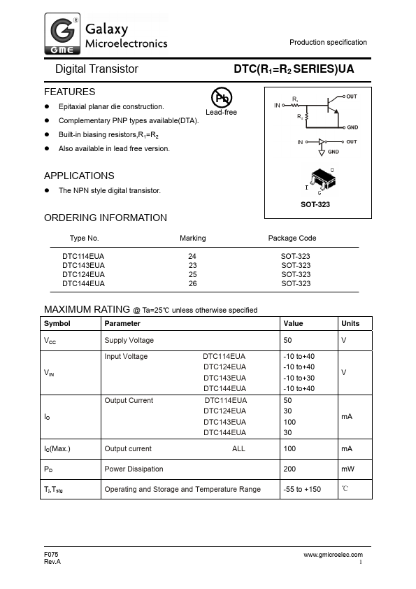 DTC144EUA