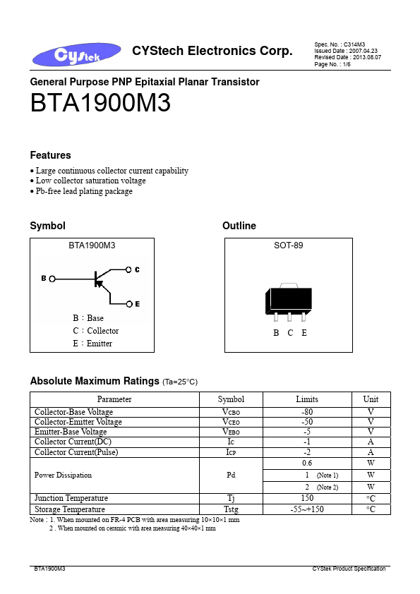 BTA1900M3