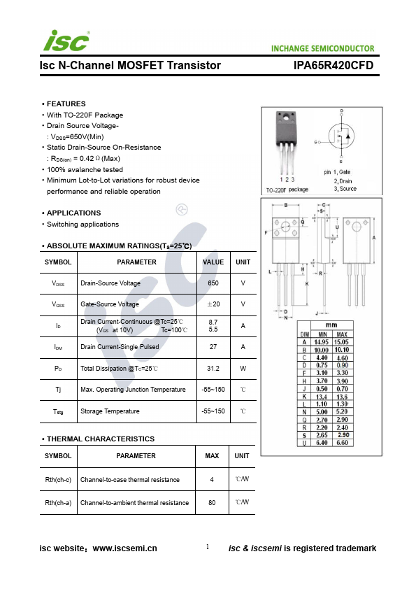 IPA65R420CFD