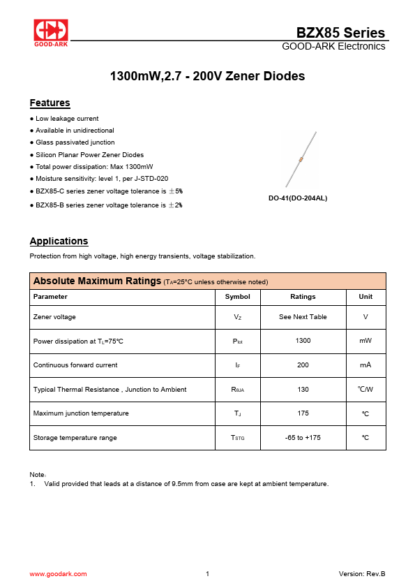 BZX85-Y56 Datasheet Preview
