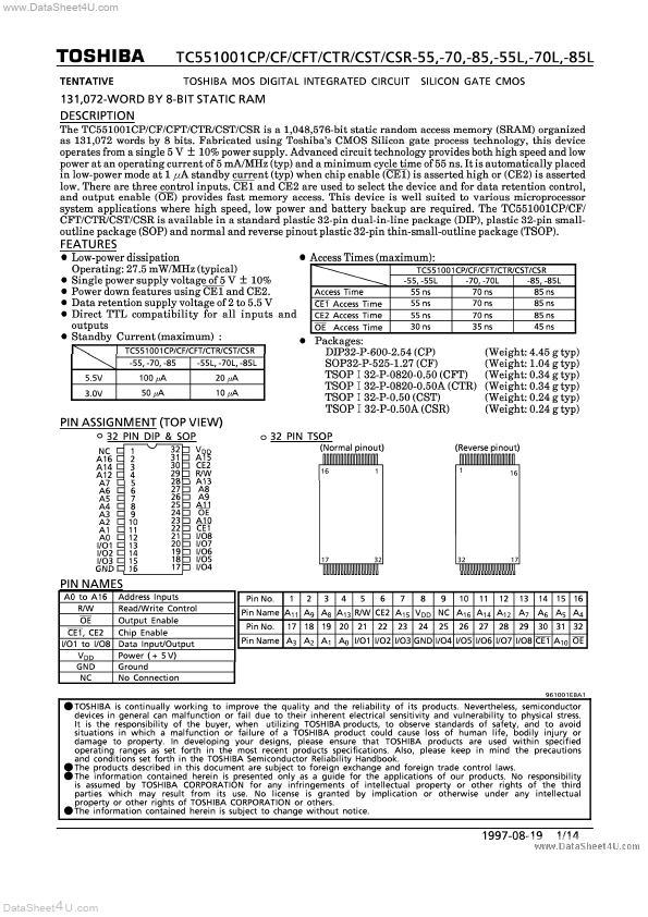 TC551001CST-55L