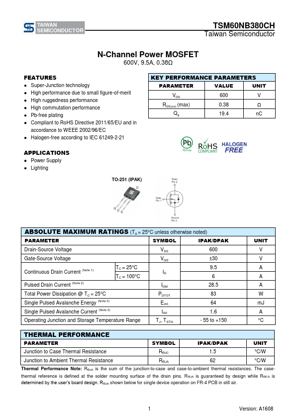 TSM60NB380CH