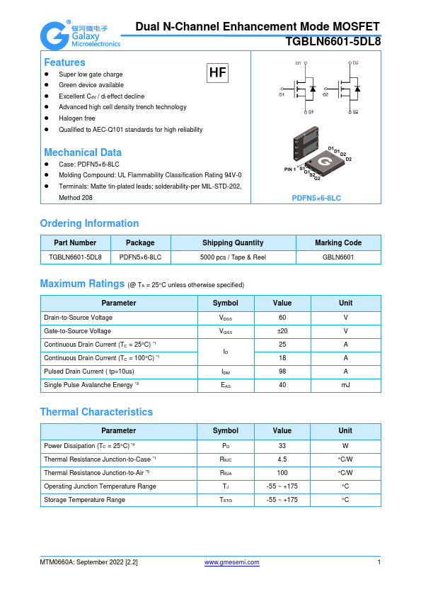 TGBLN6601-5DL8 Datasheet Preview