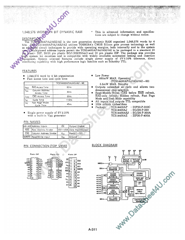 TC514400AP-60