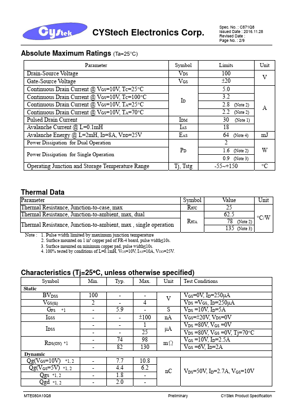 MTE080A10Q8