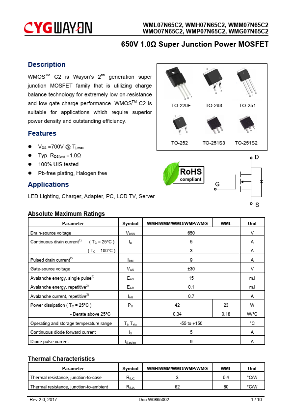 WMH07N65C2